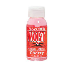 Moist Flavored Personal Water Based Lubricant Cherry 1 Ounce