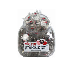 Warm Encounter Warming Gel Water Based Lubricant Pillow Packs 144 Per Bowl