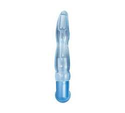 Orgasmic Gels Pleasure Probe Vibrator Waterproof Blue 6.5 Inch