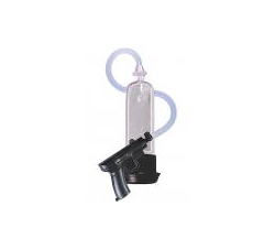 Pistol Pump Battery Operated 8 Inch - Clear 