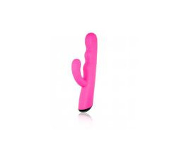  Daring Silicone Rechargeable Rabbit Vibrator - Pink   