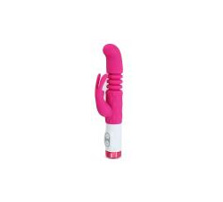   G Rabbit Plush Stroker Pink Vibrator 