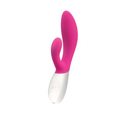 Ina Wave Silicone Rechargeable Dual Action Vibe Waterproof Cerise 4.3 Inch